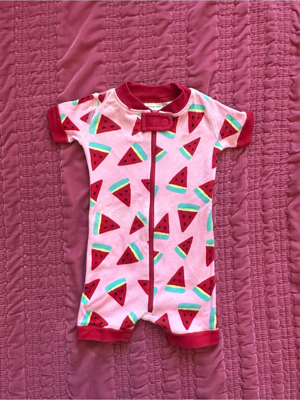 Hanna Andersson Watermelon Print Baby Summer Sleeper